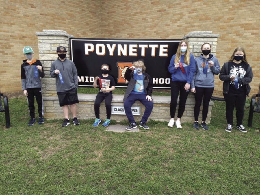 Poynette Middle School Math Team wins division at WMC State Meet